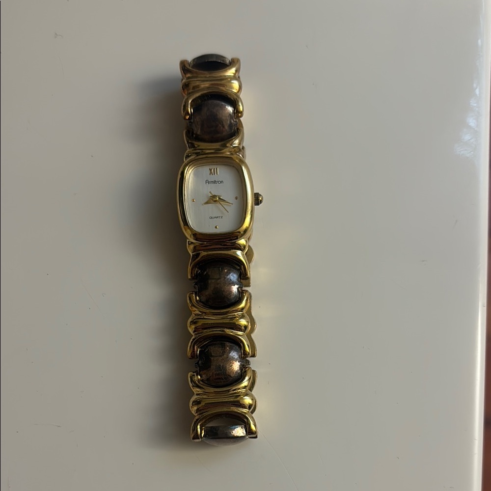 Armitron Gold and Black Watch